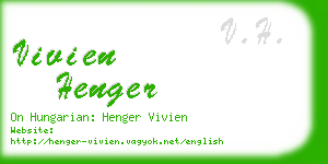 vivien henger business card